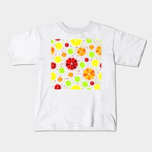 Bright Citrus Pattern Kids T-Shirt